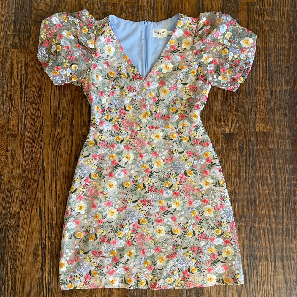 Eliza J Floral Midi Dress - Multicolor